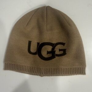 UGG Brown and Tan Knit baby Hat